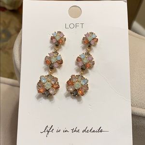 NWT - LOFT Drop statement jewelry earrings
